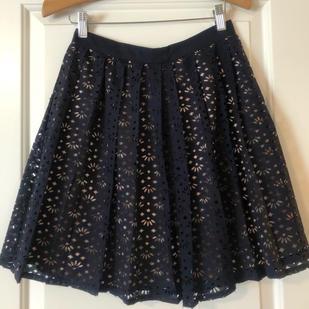 COPE Navy and Nude Skirt